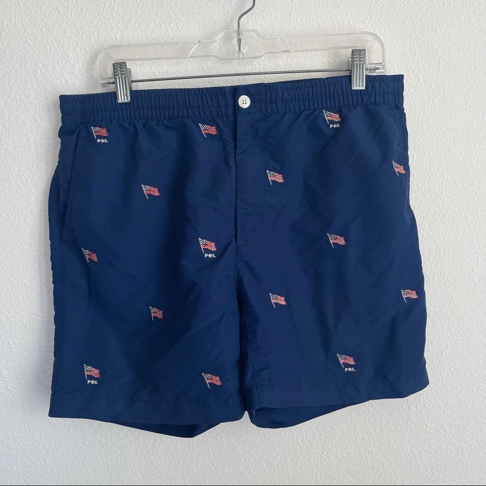 Polo Ralph Lauren USA Flag Swim Trunks Board Shorts